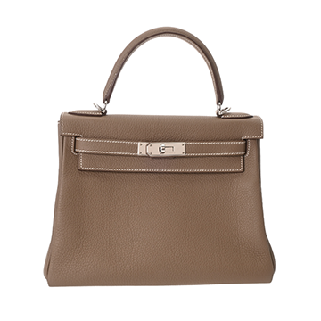 エルメス ケリー 28 内縫い エトゥープ トゴ レディース バッグ 【中古】【bag】