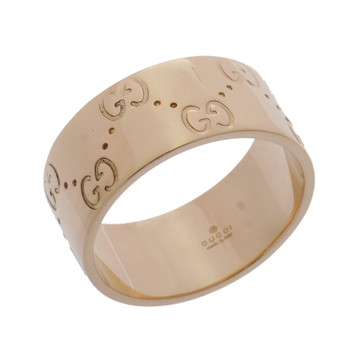 グッチ アイコン ワイド リング ゴールド K18イエローゴールド YG レディース ジュエリー 【中古】【jewelry】