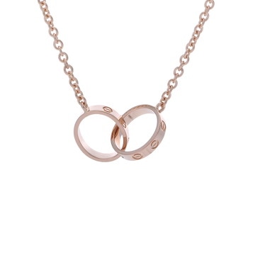 カルティエ ベビーラブ ネックレス ゴールド K18ピンクゴールド PG レディース ジュエリー 【中古】【jewelry】