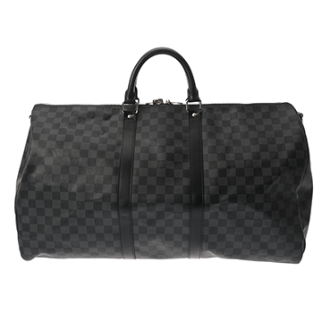 ルイ ヴィトン ダミエグラフィット キーポル バンドリエール 55 ブラック N41413 ダミエキャンバス メンズ バッグ 【中古】【bag】