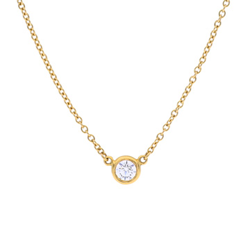 ティファニー バイザヤード ネックレス ゴールド K18イエローゴールド YG レディース ジュエリー 【中古】【jewelry】