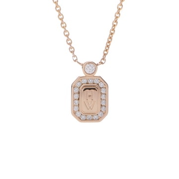 ハリー ウィンストン HWロゴネックレス ゴールド PEDRRD16HWL K18ピンクゴールド PG レディース ジュエリー 【中古】【jewelry】