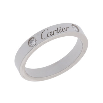 カルティエ Cドゥ リング #48 2PD シルバー B4077848 Pt950プラチナ レディース ジュエリー 【中古】【jewelry】