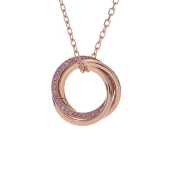 カルティエ トリニティ ネックレス ゴールド K18ピンクゴールド PG レディース ジュエリー 【中古】【jewelry】