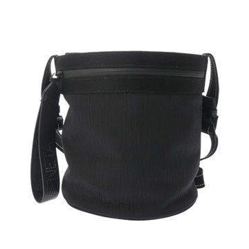 ボッテガ ヴェネタ バケットメッセンジャー ブラック/ブルー 570185 マットナイロン メンズ バッグ 【中古】【bag】