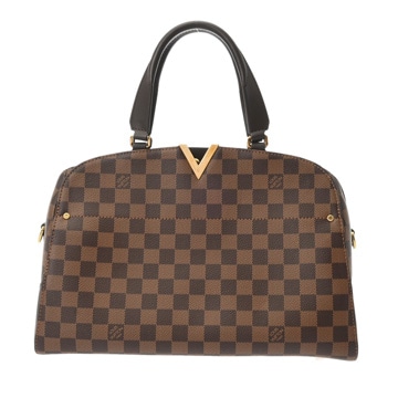 ルイ ヴィトン ダミエ ケンジントン ボーリング ブラウン N41505 ダミエキャンバス レディース バッグ 【中古】【bag】