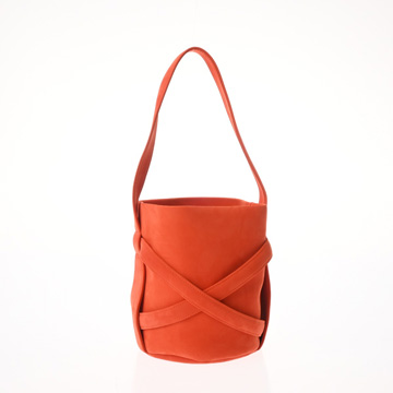 ザ・ロウ MINI LEO オレンジ W1441 ヌバックレザー レディース バッグ 【中古】【bag】