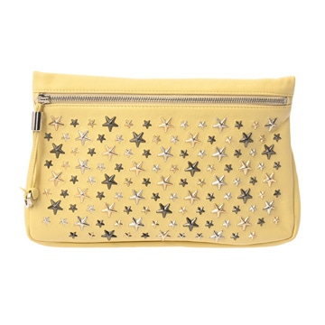 ジミーチュウ クラッチバッグ イエロー レザー レディース バッグ 【中古】【bag】