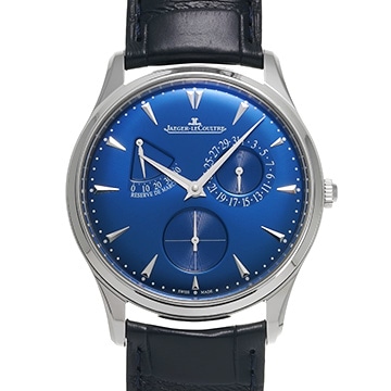 ジャガー ルクルト マスター ウルトラスリム リザーブ ド マルシェ Q1378480 ブルー メンズ 時計 【中古】【wristwatch】