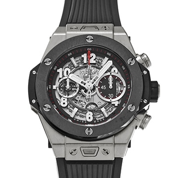 ウブロ ビッグバン ウニコ チタニウム セラミック 411.NM.1170.RX マットブラックスケルトン メンズ 時計 【中古】【wristwatch】