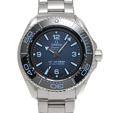 オメガ シーマスター プラネットオーシャン 6000 コーアクシャル マスタークロノメーター ウルトラディープ 215.30.46.21.03.002 ブルー メンズ 時計 【中古】【wristwatch】