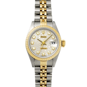 ロレックス デイトジャスト 69173G シルバーコンピュータ/ダイヤモンド レディース 時計 【中古】【wristwatch】