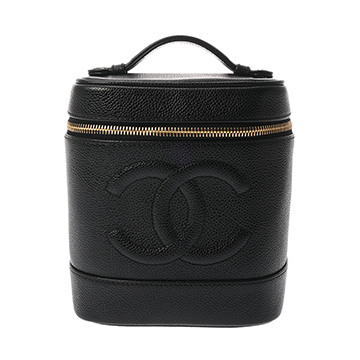 シャネル バニティ ブラック A01998 キャビアスキン レディース バッグ 【中古】【bag】