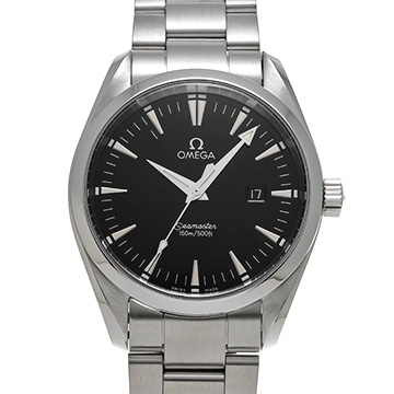オメガ シーマスター アクアテラ クォーツ 2517.50 ブラック メンズ 時計 【中古】【wristwatch】