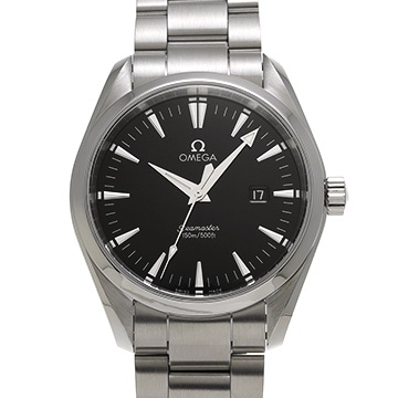 オメガ シーマスター アクアテラ クォーツ 2517.50 ブラック メンズ 時計 【中古】【wristwatch】