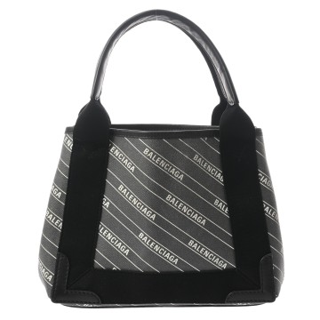 バレンシアガ ネイビーカバ XS グレー 390346 PVC/レザー レディース バッグ 【中古】【bag】