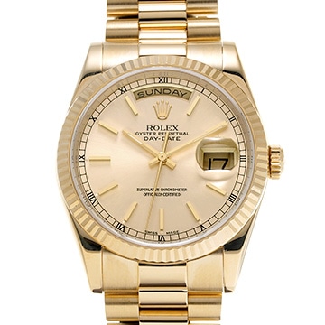 ロレックス デイデイト 118238 シャンパン メンズ 時計 【中古】【wristwatch】
