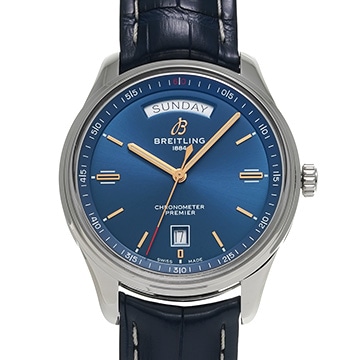 ブライトリング プレミエ オートマチック デイ&デイト 40 ブティック東京 リミテッド エディション A453401A1C1P1 ブルー メンズ 時計 【中古】【wristwatch】