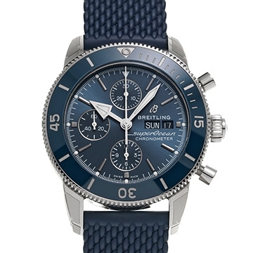 ブライトリング スーパーオーシャン ヘリテージ クロノグラフ 44 A13313161C1A1 ブルー メンズ 時計 【中古】【wristwatch】