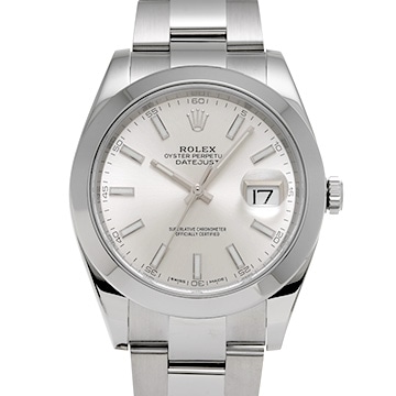ロレックス デイトジャスト 41 126300 シルバー メンズ 時計 【中古】【wristwatch】