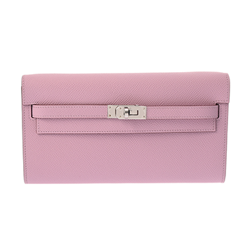 エルメス ケリーウォレット ロング トゥーゴー モーヴジルベストル ヴォーエプソン ユニセックス 財布 【未使用】【purse】