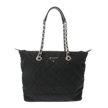 プラダ トートバッグ ブラック 1BG017 ナイロン ユニセックス バッグ 【中古】【bag】