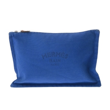 エルメス ヨッティング MM ブルー キャンバス レディース 【中古】【bag】