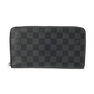 ルイ ヴィトン ダミエグラフィット ジッピーオーガナイザー NM ノワール N60111 ダミエグラフィットキャンバス メンズ 財布 【中古】【purse】