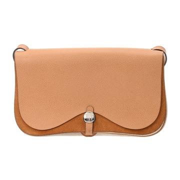 エルメス コロラド MM ナチュラル/ベージュ ヴァッシュリエジェ/トワルアッシュ レディース バッグ 【中古】【bag】