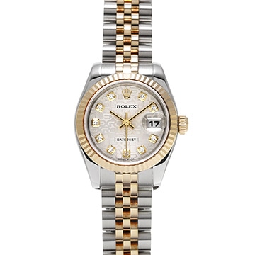 ロレックス デイトジャスト 179173G シルバーコンピュータ/ダイヤモンド レディース 時計 【中古】【wristwatch】