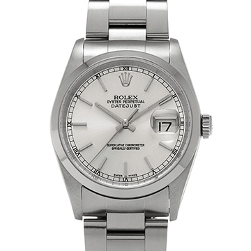 ロレックス デイトジャスト 16200 シルバー メンズ 時計 【中古】【wristwatch】