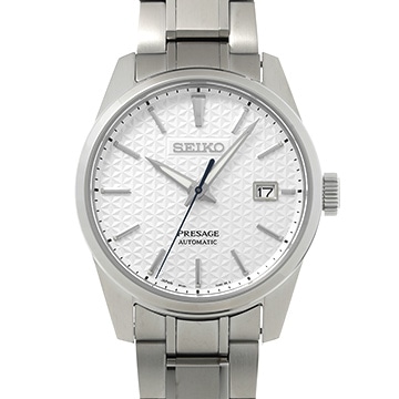 セイコー プレザージュ SARX075 ホワイト メンズ 時計 【中古】【wristwatch】