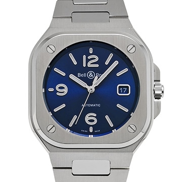 ベル＆ロス BR 05 ブルースチール BR05A-BLU-ST/SST ブルー メンズ 時計 【中古】【wristwatch】