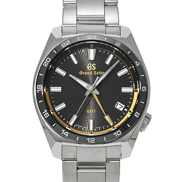 グランドセイコー スポーツコレクション クォーツ GMT 140th SBGN023 ブラック メンズ 時計 【中古】【wristwatch】
