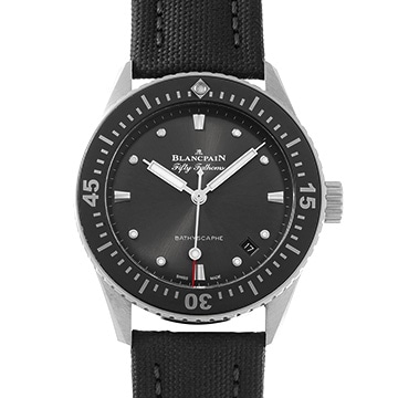 ブランパン フィフティ ファゾムス バチスカーフ 5100B-1110-B52A メテオグレー メンズ 時計 【中古】【wristwatch】
