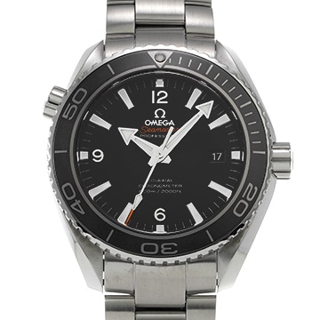オメガ シーマスター プラネットオーシャン 600 コーアクシャル 232.30.46.21.01.001 ブラック メンズ 時計 【中古】【wristwatch】