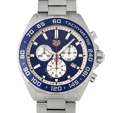 タグ ホイヤー フォーミュラ1 クォーツ クロノグラフ レッドブルレーシング CAZ1018.BA0842 ブルー/シルバー メンズ 時計 【中古】【wristwatch】