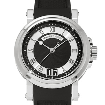 ブレゲ マリーン II ラージデイト 5817ST/92/5V8 ブラック/シルバー メンズ 時計 【中古】【wristwatch】