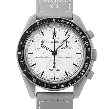 オメガ Xswatch ムーンウォッチ1965 S033M106 ホワイト メンズ 時計 【中古】【wristwatch】