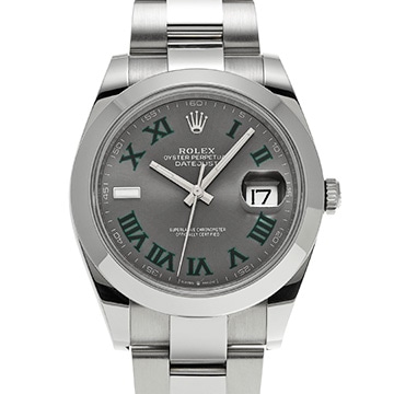 ロレックス デイトジャスト 41 126300 スレート メンズ 時計 【中古】【wristwatch】