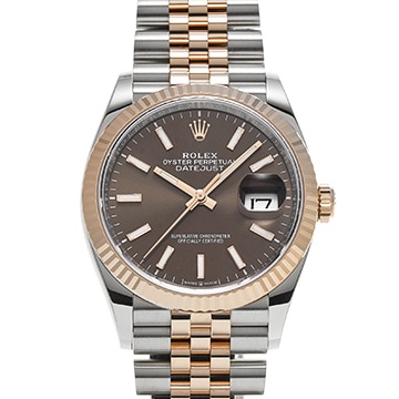 ロレックス デイトジャスト 36 126231 チョコレートブラウン メンズ 時計 【中古】【wristwatch】