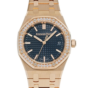 オーデマ ピゲ ロイヤルオーク オートマチック 77451OR.ZZ.1361OR.04 ブルー レディース 時計 【中古】【wristwatch】