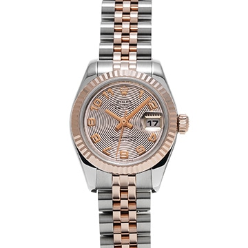 ロレックス レディ デイトジャスト 26 179171 ピンク/コンセントリック レディース 時計 【中古】【wristwatch】