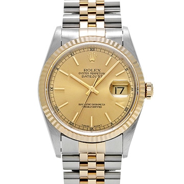 ロレックス デイトジャスト 16233 シャンパン メンズ 時計 【中古】【wristwatch】