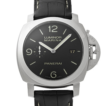 パネライ ルミノールマリーナ 1950 3デイズ アッチャイオ PAM00312 ブラック メンズ 時計 【中古】【wristwatch】