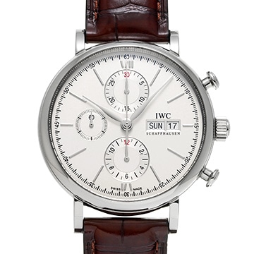 IWC ポートフィノ クロノグラフ IW391001 シルバー メンズ 時計 【中古】【wristwatch】