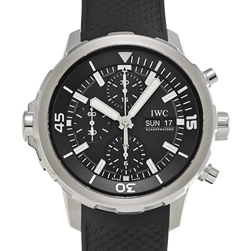 IWC アクアタイマー クロノグラフ IW376803 ブラック メンズ 時計 【中古】【wristwatch】