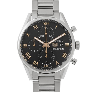 タグ ホイヤー カレラ キャリバー16 クロノグラフ ジャパン リミテッドエディション CBK2113.BA0715 ブラック メンズ 時計 【中古】【wristwatch】