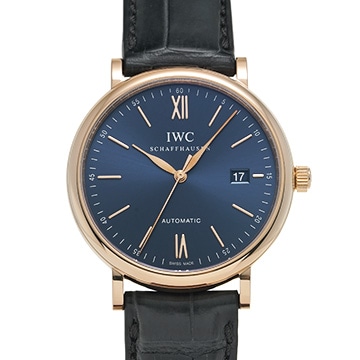 IWC ポートフィノ オートマティック IW356522 ブルー メンズ 時計 【中古】【wristwatch】