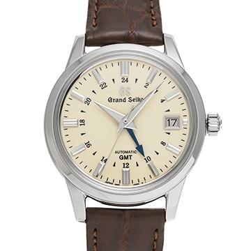 グランドセイコー ヘリテージコレクション GMT SBGM221 アイボリー メンズ 時計 【中古】【wristwatch】